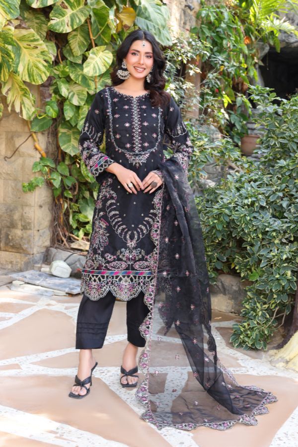 Mi Creation Iris L-Organza`25 D#01 Black