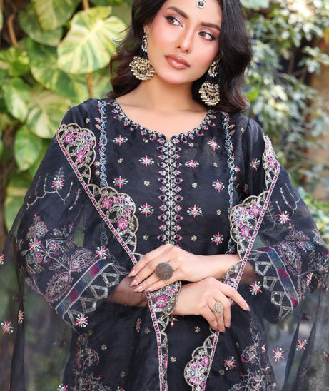 Mi Creation Iris L-Organza`25 D#01 Black