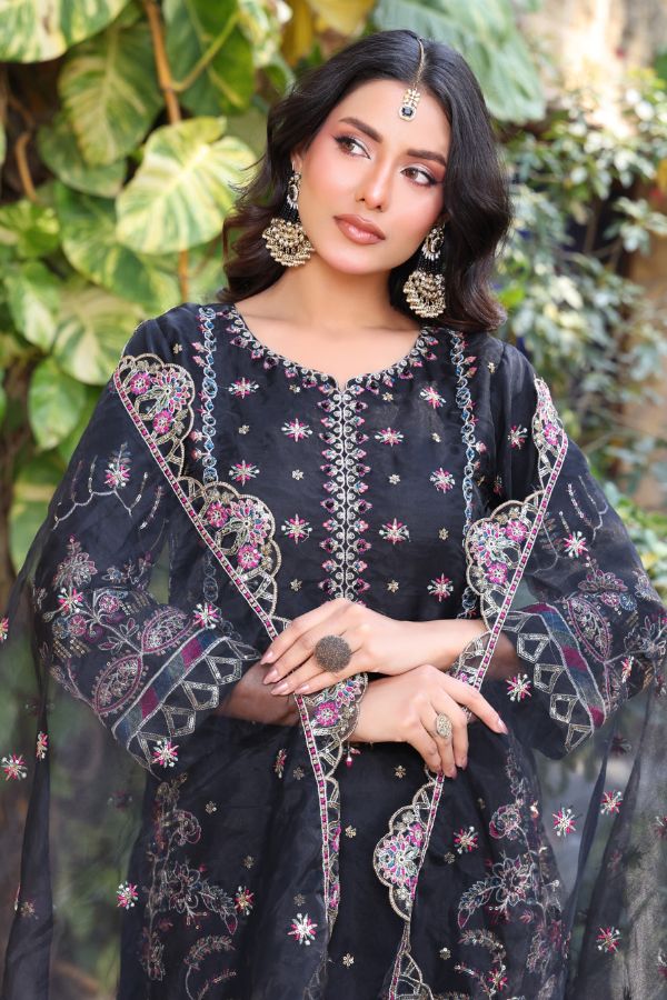 Mi Creation Iris L-Organza`25 D#01 Black