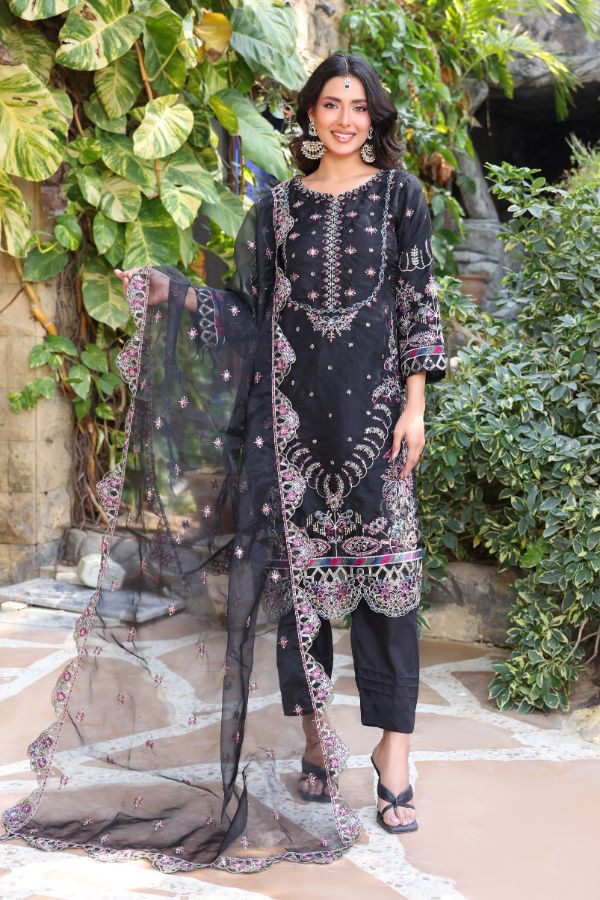 Mi Creation Iris L-Organza`25 D#01 Black