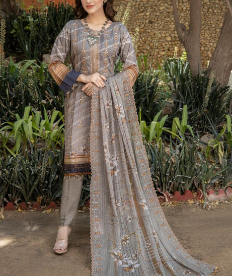 Mi Creation Kinara D-Emb Viscose`23 Vol-2 Grey