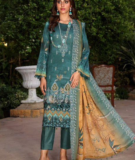 Mi Creation Kinara Digital Lawn`24 B-Green