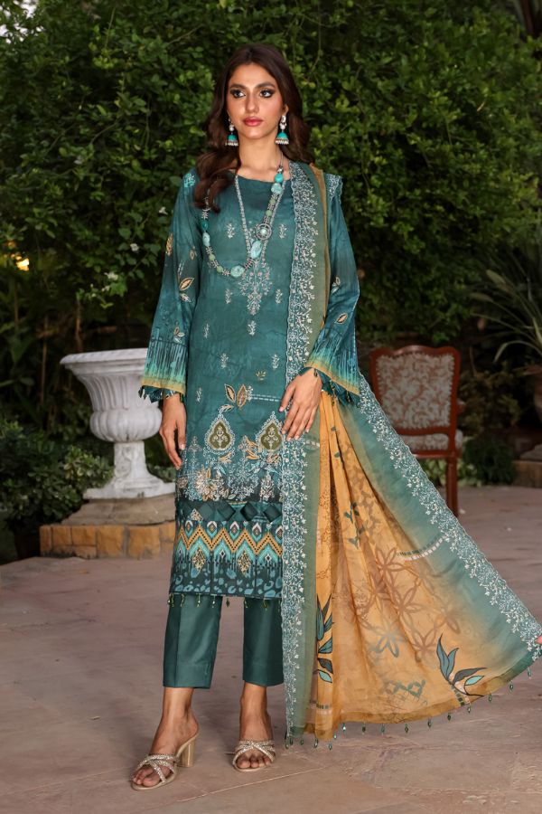 Mi Creation Kinara Digital Lawn`24 B-Green