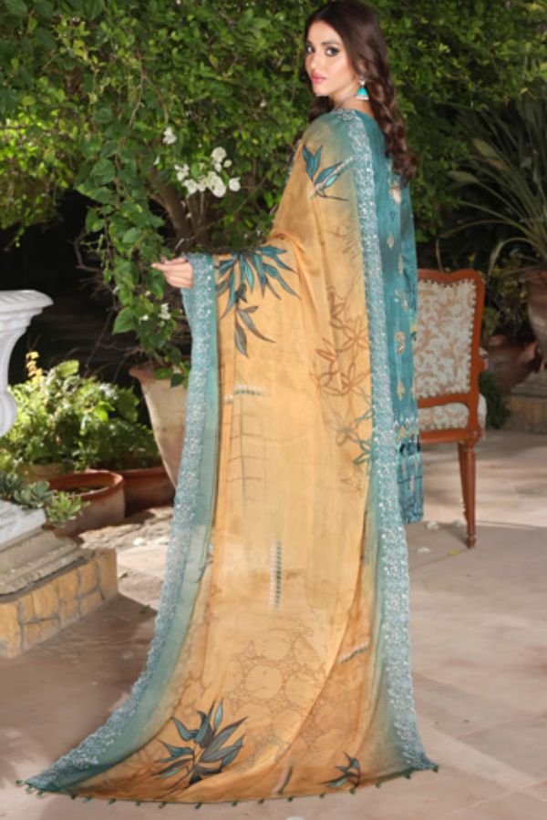 Mi Creation Kinara Digital Lawn`24 B-Green