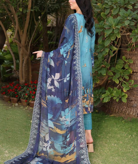 Mi Creation Kinara Digital Lawn`24 Ferozi