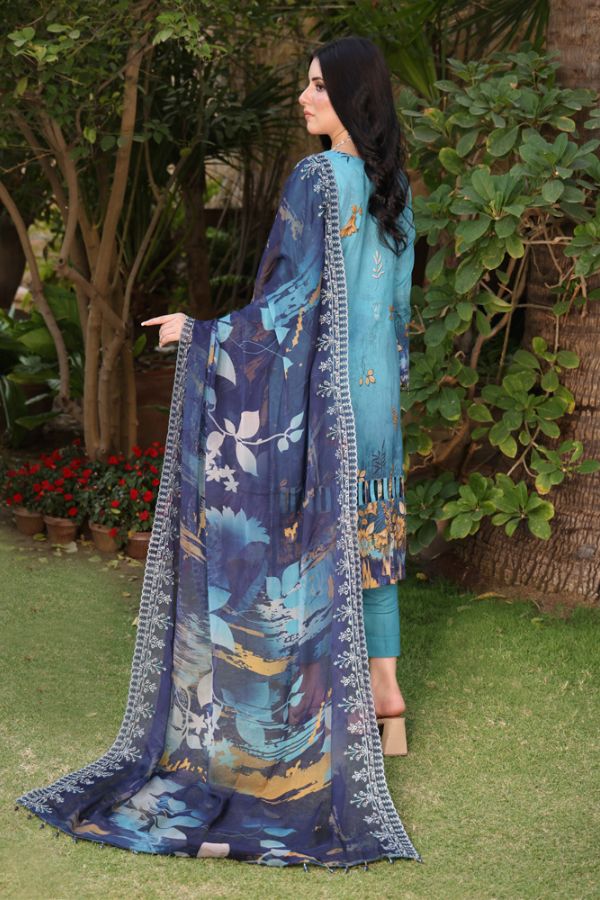 Mi Creation Kinara Digital Lawn`24 Ferozi