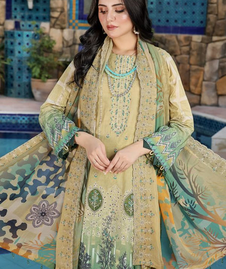 Mi Creation Kinara Digital Lawn`24 Golden