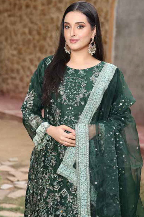 Mi Creation L/Shehnai Organza'24 (B Green)