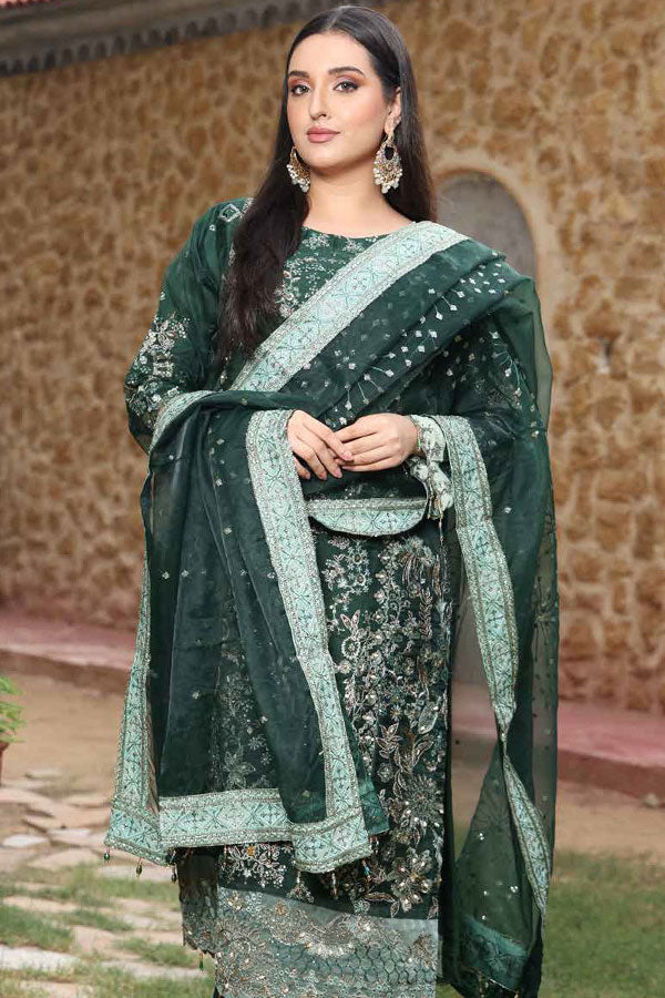 Mi Creation L/Shehnai Organza'24 (B Green)