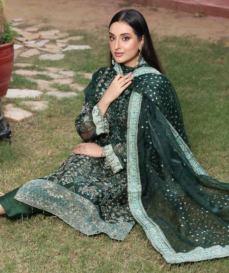 Mi Creation L/Shehnai Organza'24 (B Green)