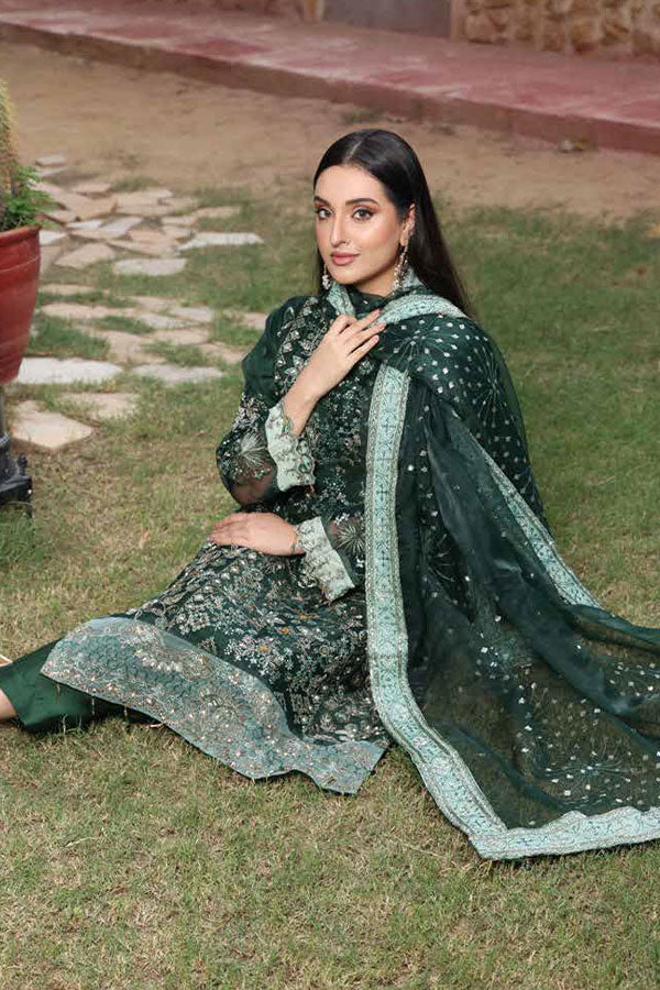 Mi Creation L/Shehnai Organza'24 (B Green)