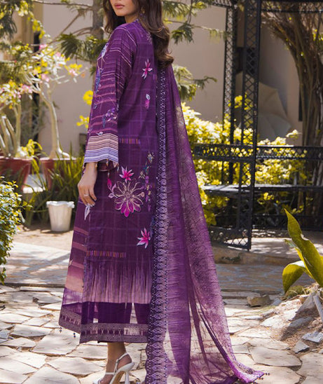 Mi Creation Leno Kara Dobby'24 (Purple)