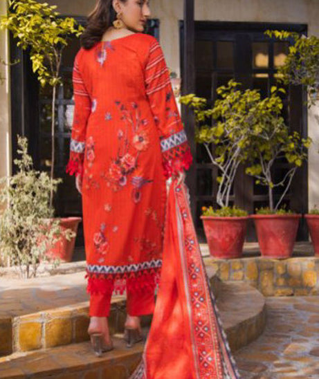 Mi Creation Leno Kara Dobby'24 (Red)