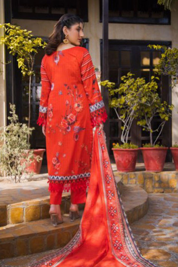 Mi Creation Leno Kara Dobby'24 (Red)