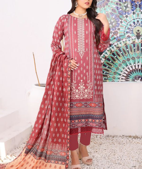 Mi Creation Meena Kari Lawn`24 Brown