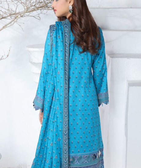 Mi Creation Meena Kari Lawn`24 Ferozi