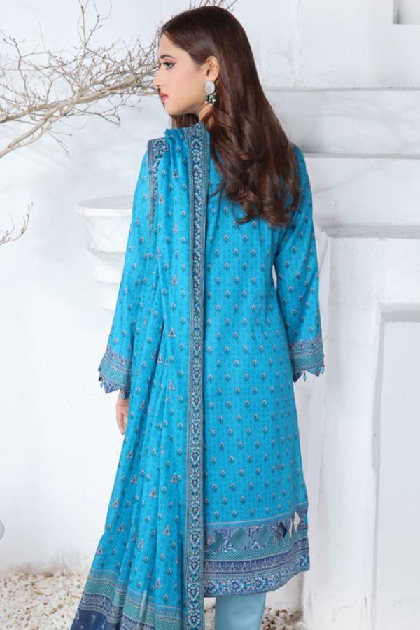 Mi Creation Meena Kari Lawn`24 Ferozi