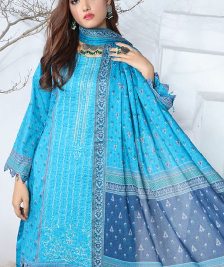 Mi Creation Meena Kari Lawn`24 Ferozi
