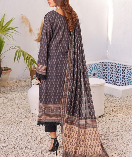 Mi Creation Meena Kari Lawn`24 Grey