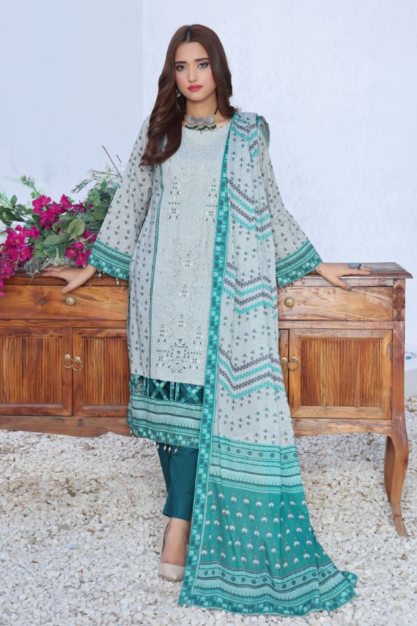 Mi Creation Meena Kari Lawn`24 Pista