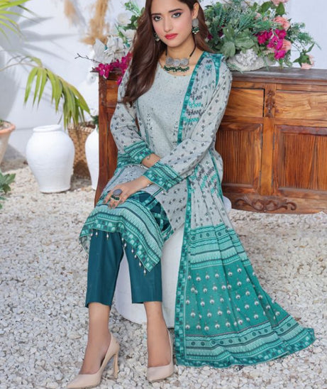 Mi Creation Meena Kari Lawn`24 Pista