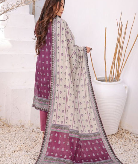 Mi Creation Meena Kari Lawn`24 Purple