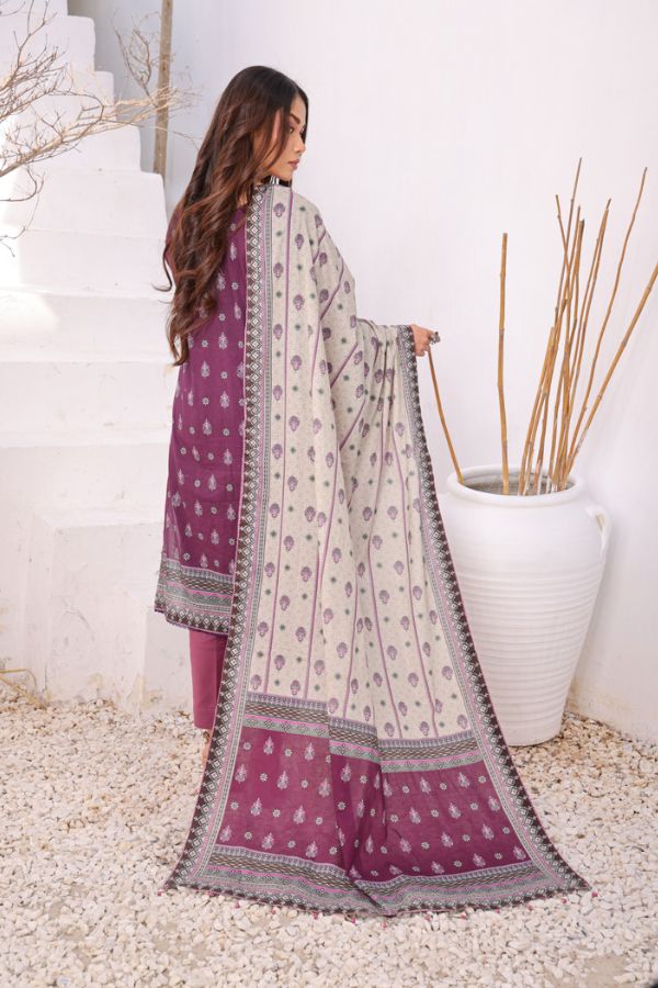 Mi Creation Meena Kari Lawn`24 Purple