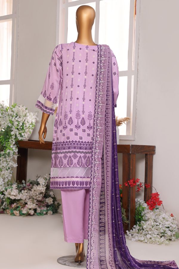 Mi Creation Pareesa Viscose`25 D#1 (L Purple)