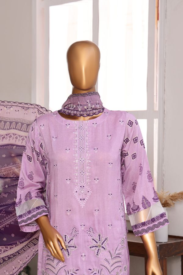 Mi Creation Pareesa Viscose`25 D#1 (L Purple)