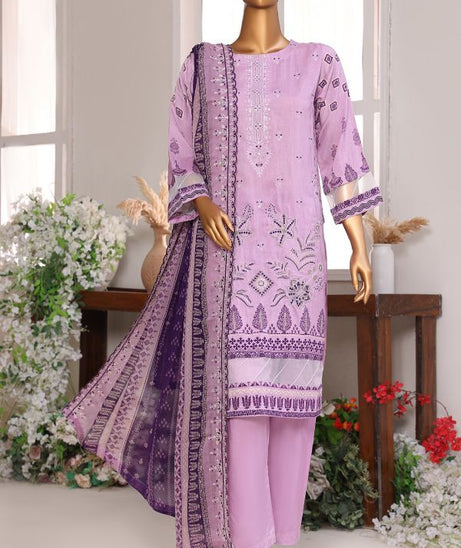 Mi Creation Pareesa Viscose`25 D#1 (L Purple)
