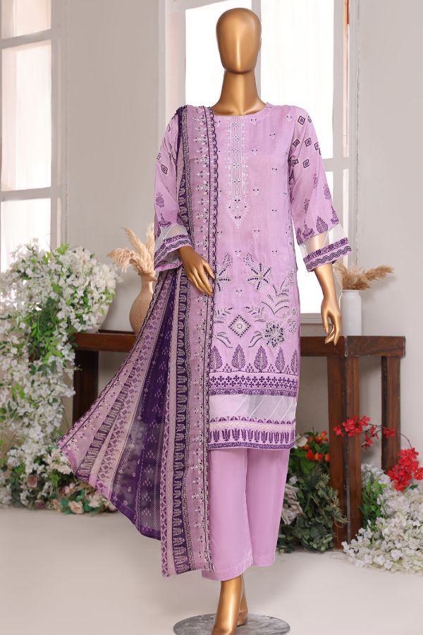 Mi Creation Pareesa Viscose`25 D#1 (L Purple)