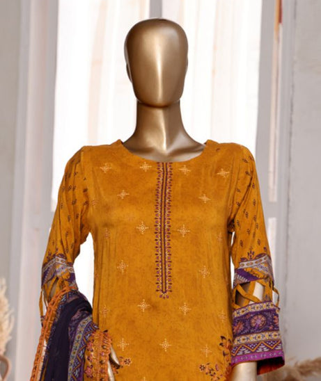 Mi Creation Pareesa Viscose`25 D#1 (Mustard)