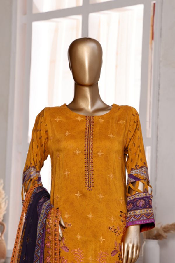 Mi Creation Pareesa Viscose`25 D#1 (Mustard)