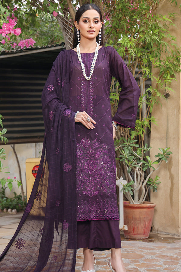 Mi Creation Patterns Lawn'26 D#1 Purple