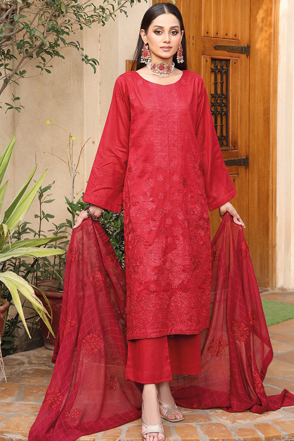 Mi Creation Patterns Lawn'26 D#1 Red