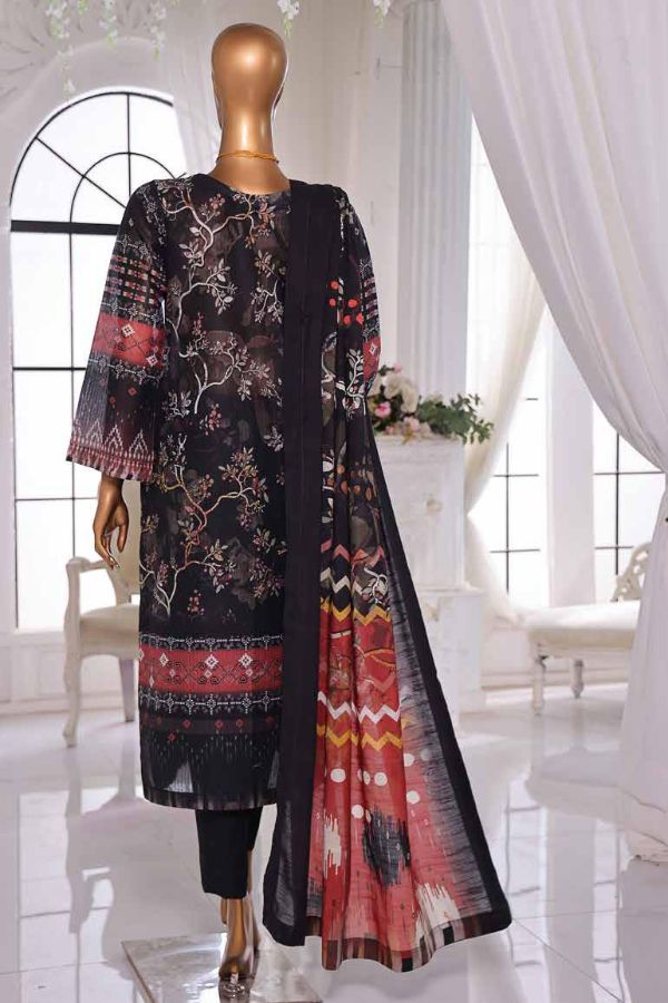 Mi Creation Taana Doriya Lawn`25 (Black)