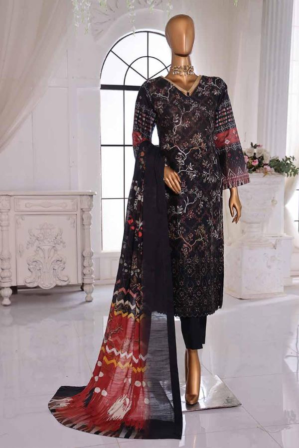 Mi Creation Taana Doriya Lawn`25 (Black)