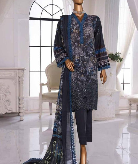 Mi Creation Taana Doriya Lawn`25 (D Grey)