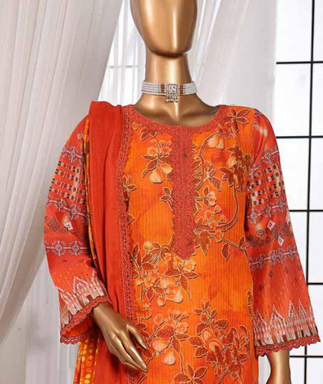 Mi Creation Taana Doriya Lawn`25 (Orange)