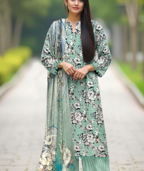 Mi Creation W/Print Viscose`25 D#1 (Apple Green)
