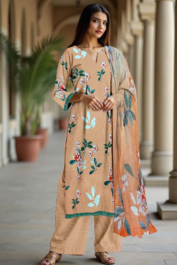 Mi Creation W/Print Viscose`25 D#1 (Orange)