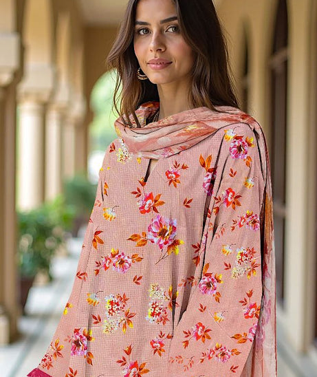 Mi Creation W/Print Viscose`25 D#1 (Peach)