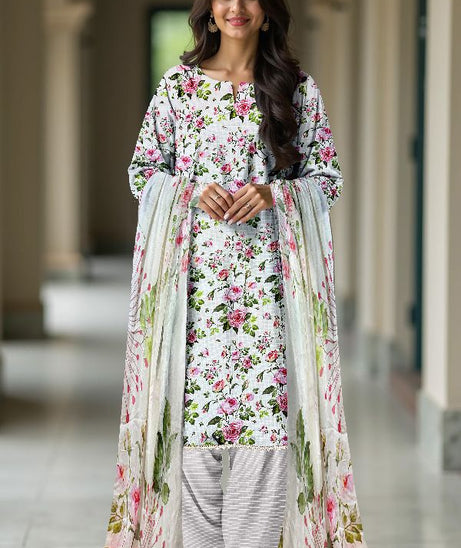 Mi Creation W/Print Viscose`25 D#1 (White)