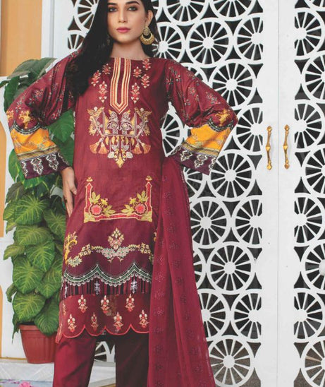 Miraal Emb Chikankari Linen`21 D#899