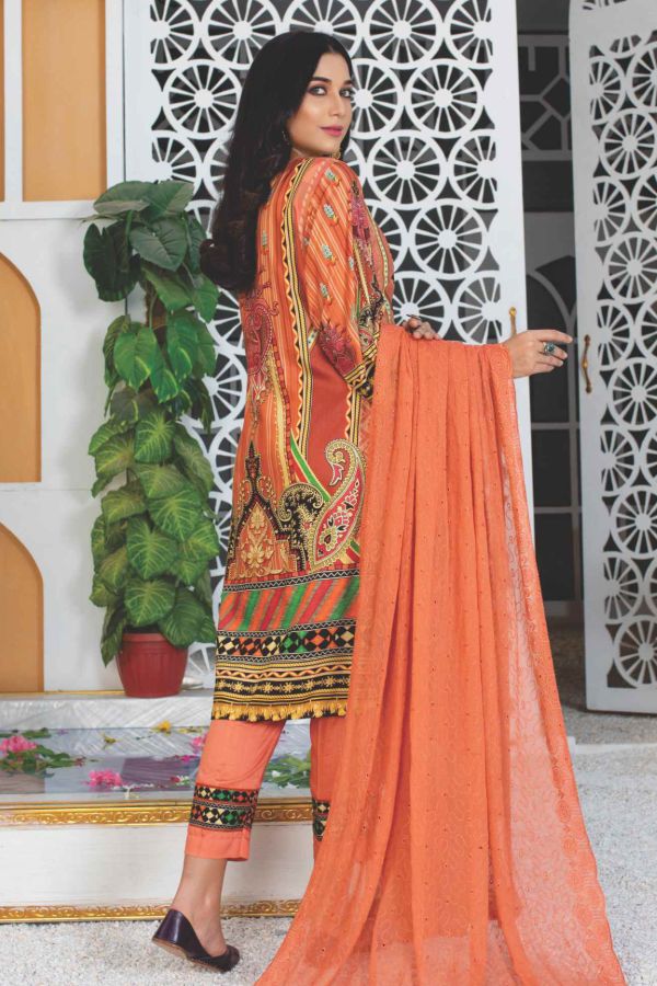 Miraal Emb Chikankari Linen`21 D#900