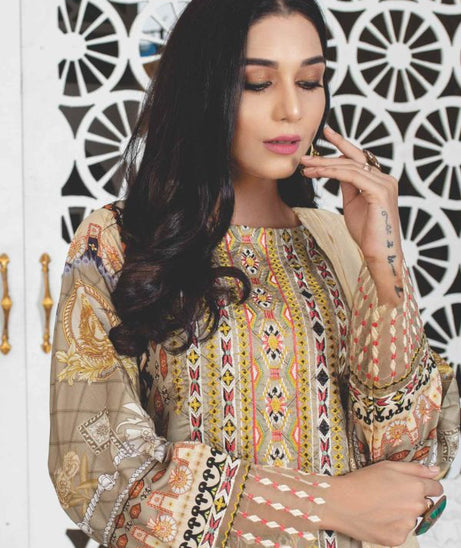 Miraal Emb Chikankari Linen`21 D#902