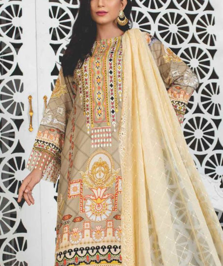 Miraal Emb Chikankari Linen`21 D#902