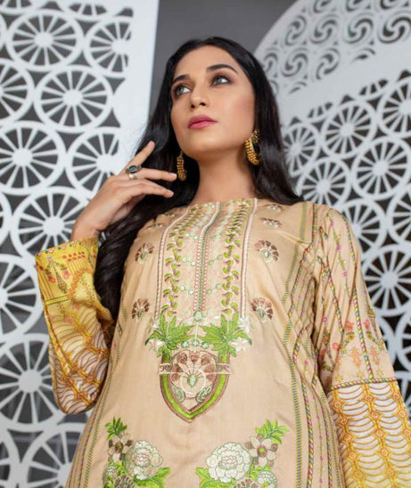 Miraal Emb Chikankari Linen`21 D#904