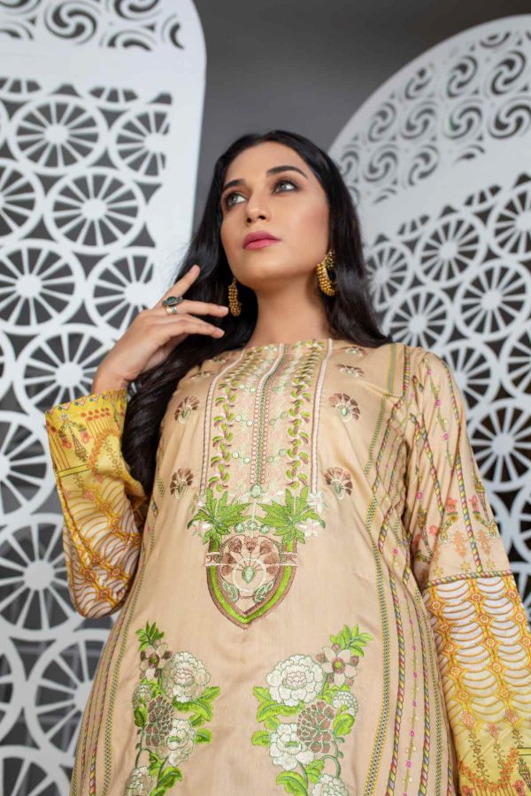 Miraal Emb Chikankari Linen`21 D#904