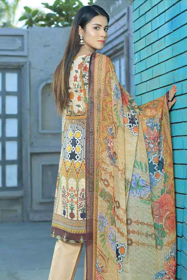 Mishi's D/Civic Lawn C/Dupatta'20 MS#109